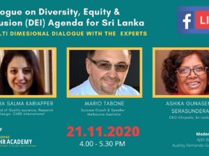 Dialogue on Diversity, Equity & Inclusion (DEI) Agenda for Sri Lanka (1)